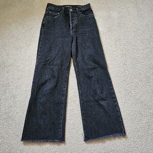 Aritzia Denim Forum The Farrah Hi-rise Wide Jean 24 X 25